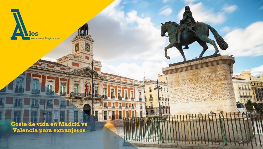 coste de vida Madrid vs Valencia extranjeros
